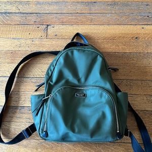LIKE NEW Kate spade green nylon backpack, barely used
